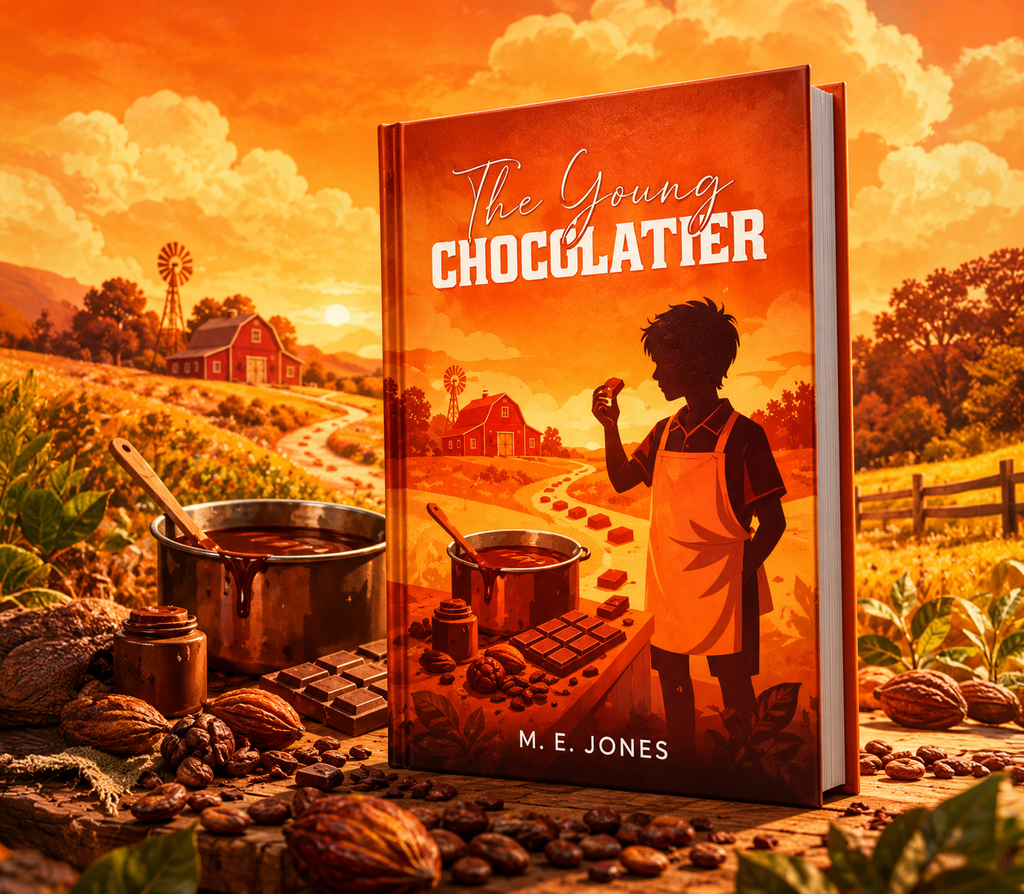 The Young Chocolatier among chocolate, cocoa and sunlit countryside